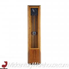 George Nelson George Nelson Mid Century Burlwood and Rosewood Grandfather Clock - 3695634