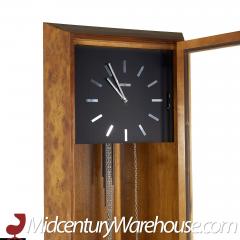 George Nelson George Nelson Mid Century Burlwood and Rosewood Grandfather Clock - 3695638