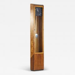 George Nelson George Nelson Mid Century Burlwood and Rosewood Grandfather Clock - 3758399