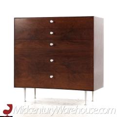 George Nelson George Nelson Mid Century Rosewood Thin Edge 5 Drawer Chest Pair - 3684465