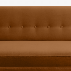 George Nelson George Nelson Model 0693 Sofa for Herman Miller in Cognac Velvet - 3591405