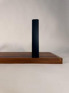 George Nelson George Nelson Platform Bench in Walnut and Black Lacquered Base - 4232652
