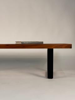 George Nelson George Nelson Platform Bench in Walnut and Black Lacquered Base - 4232655