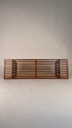 George Nelson George Nelson Platform Bench in Walnut and Black Lacquered Base - 4232659