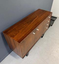 George Nelson George Nelson Rosewood Thin Edge Cabinet on Original Slat Bench Midcentury - 1749435