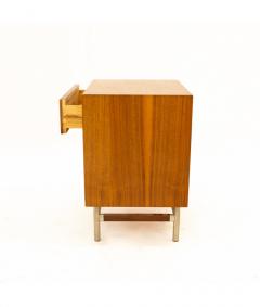 George Nelson George Nelson Style Kroehler Signature Line Walnut Rosewood and Metal Nightstand - 1821299