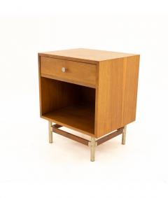 George Nelson George Nelson Style Kroehler Signature Line Walnut Rosewood and Metal Nightstand - 1821301