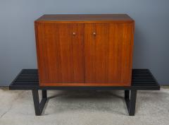 George Nelson George Nelson Walnut Chest on Bench 1950s Herman Miller - 2497626