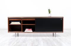 George Nelson George Nelson Walnut Stainless Steel Credenza for Herman Miller - 3054542