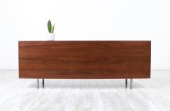 George Nelson George Nelson Walnut Stainless Steel Credenza for Herman Miller - 3054544
