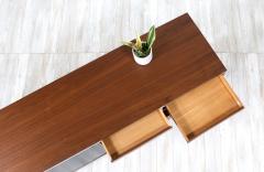 George Nelson George Nelson Walnut Stainless Steel Credenza for Herman Miller - 3054546