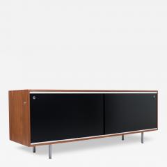 George Nelson George Nelson Walnut Stainless Steel Credenza for Herman Miller - 3056674
