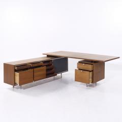 George Nelson George Nelson for Herman Miller 9000 Series Mid Century Walnut Desk and Return - 4124020
