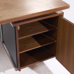 George Nelson George Nelson for Herman Miller 9000 Series Mid Century Walnut Desk and Return - 4124028