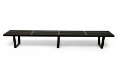 George Nelson George Nelson for Herman Miller Black Finished Wooden Platform Slat Bench - 2794116