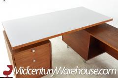 George Nelson George Nelson for Herman Miller Mid Century Walnut Corner Executive Desk - 3694702