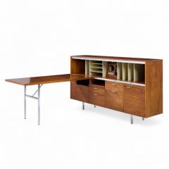 George Nelson George Nelson for Herman Miller Mid Century Walnut Desk with Return - 4341857