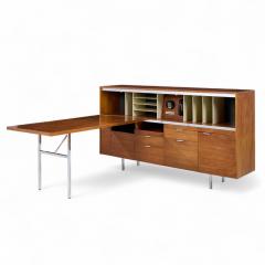 George Nelson George Nelson for Herman Miller Mid Century Walnut Desk with Return - 4341858