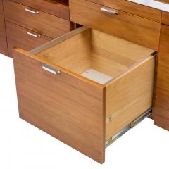 George Nelson George Nelson for Herman Miller Mid Century Walnut Desk with Return - 4341862