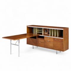 George Nelson George Nelson for Herman Miller Mid Century Walnut Desk with Return - 4341864