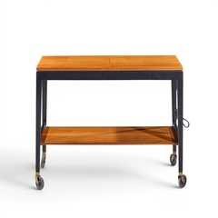 George Nelson George Nelson for Herman Miller Mid Century Walnut Server Bar Cart - 4691506