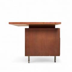 George Nelson George Nelson for Herman Miller Mid Century Walnut and Cane Executive Desk - 4385525