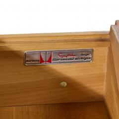 George Nelson George Nelson for Herman Miller Mid Century Walnut and Cane Executive Desk - 4385531