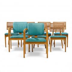 George Nelson George Nelson for Herman Miller Model 4663 Walnut Dining Chairs Set of 8 - 4396399