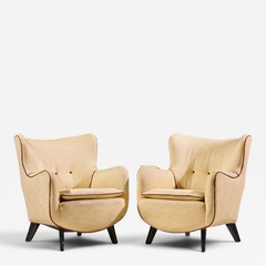 George Nelson George Nelson for Herman Miller Model 4688 Mid Century Lounge Chairs Pair - 4701006