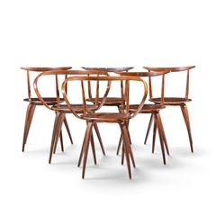 George Nelson George Nelson for Herman Miller Model 5890 Pretzel Dining Chairs Set of 6 - 4742199