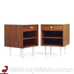 George Nelson George Nelson for Herman Miller Rosewood Thin Edge Nightstands Pair - 3684480