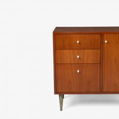 George Nelson Mid Century 3 Piece Credenza Cabinet in Walnut in the Style of George Nelson - 4220013