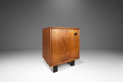 George Nelson Mid Century Modern End Table Cabinet in Walnut by George Nelson - 2933033