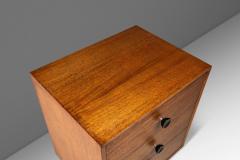 George Nelson Mid Century Modern End Table Three Drawer Dresser in Walnut by George Nelso - 2916475