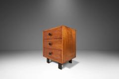 George Nelson Mid Century Modern End Table Three Drawer Dresser in Walnut by George Nelso - 2916481