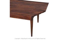 George Nelson Mid Century Slat Bench Coffee Table George Nelson Style - 3896232