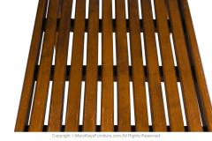 George Nelson Mid Century Slatted Wood Bench Coffee Table George Nelson Style - 3040673