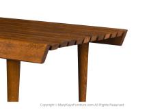 George Nelson Mid Century Slatted Wood Bench Coffee Table George Nelson Style - 3040676