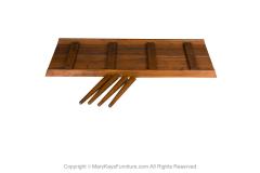 George Nelson Mid Century Slatted Wood Bench Coffee Table George Nelson Style - 3040678