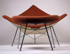 George Nelson Museum Quality Early Coconut Chair Ottoman by George Nelson for Herman Miller - 963110