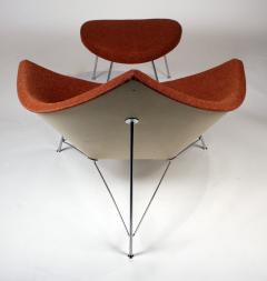 George Nelson Museum Quality Early Coconut Chair Ottoman by George Nelson for Herman Miller - 963113