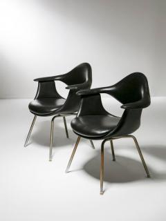 George Nelson Pair of DAF Armchairs by George Nelson for ICF - 4727084