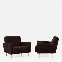 George Nelson Pair of George Nelson 5681 Loose Cushion Group Lounge Chairs US 1960s - 2272208