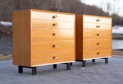 George Nelson Pair of George Nelson for Herman Miller 5 Drawer Chests Primavera Basic Series - 3950283