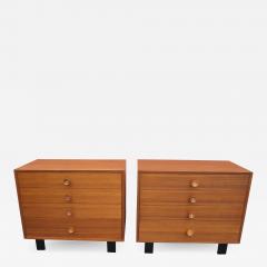 George Nelson Pair of Walnut Dressers Model 4606 by George Nelson for Herman Miller - 509051