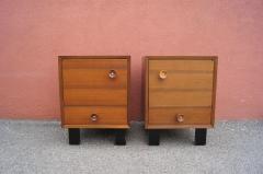 George Nelson Pair of Walnut Nightstands Model 4617 by George Nelson for Herman Miller - 503129