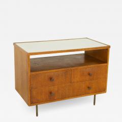 George Nelson Style Mid Century Oak Bar Media Cabinet - 2360688