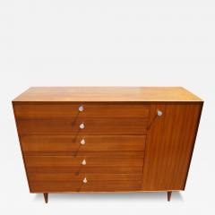 George Nelson Thin Edge Walnut Dresser with Cabinet by George Nelson for Herman Miller - 3123842