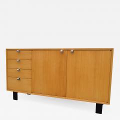 George Nelson Two Door Comb Grain Oak Cabinet by George Nelson for Herman Miller - 897883