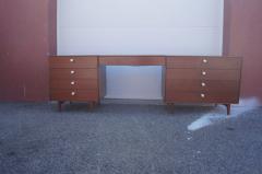 George Nelson Walnut Double Dresser with Vanity by George Nelson for Herman Miller - 2083260